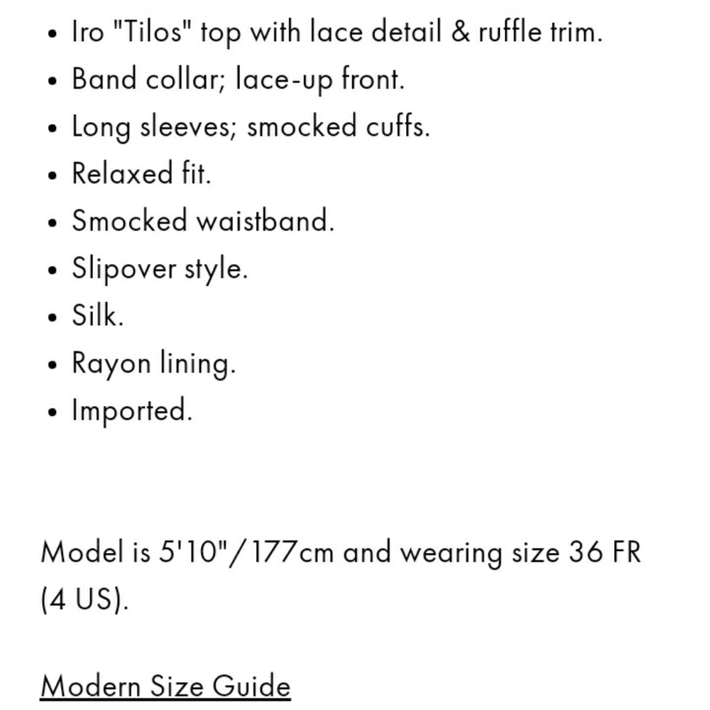 IroTilos Sheer Lace-Up Ruffle Top - Picture 4 of 8